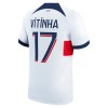 Maillot de Supporter Paris Saint-Germain Vitinha 17 Extérieur 2023-24 Pour Homme